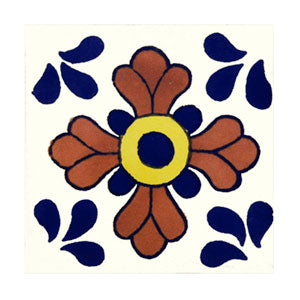 Mexican Hand Painted Tiles - Fair Trade - Smoky Mountain Fresh Roast Coffee