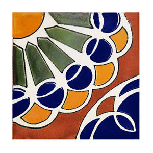 Mexican Hand Painted Tiles - Fair Trade - Smoky Mountain Fresh Roast Coffee