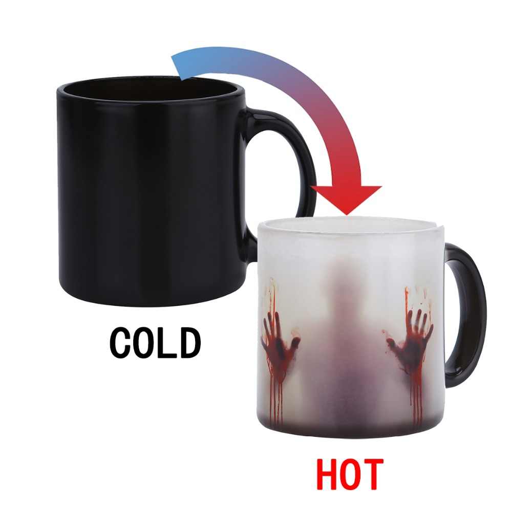 Transhome Walking Dead Mug 300ml Color Changing Heat Sensitive Ceramic Coffee Mug - Smoky Mountain Fresh Roast Coffee
