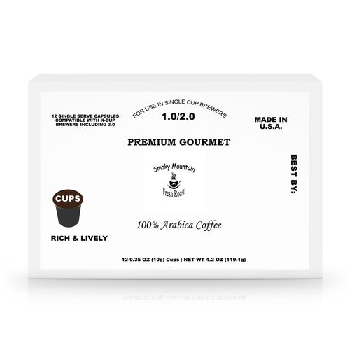 60 Pack Single Serve Coffee Capsules - Smoky Mountain Fresh Roast Coffee