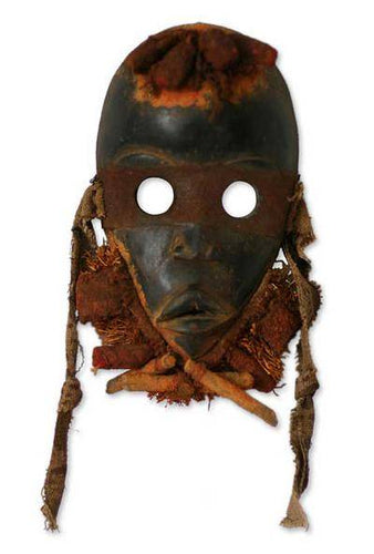 West African Handmade Zuchiya (heart) Mask - Smoky Mountain Fresh Roast Coffee