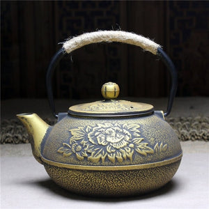 High-grade Iron Kettle Kung Fu Japanese Cast Iron Teapot - Optional Tea Stove - Smoky Mountain Fresh Roast Coffee