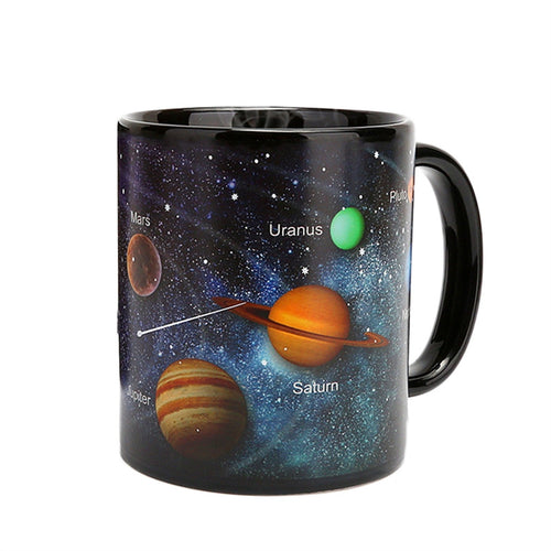 Ceramic Mug Color Changing Solar System Heat Sensitive Drinking Cup  (330ml) - Smoky Mountain Fresh Roast Coffee