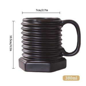 Novelty Screw Shaped Mug for Coffee Milk Cappuccino Tea - Smoky Mountain Fresh Roast Coffee