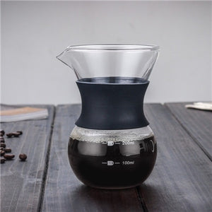 200ml/400ml Hand-brewed Espresso Drip Coffee Maker with Reusable Filter Tool - Smoky Mountain Fresh Roast Coffee